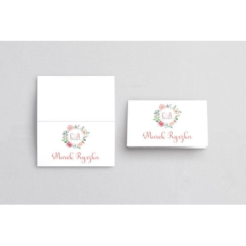 Winietki ślubne składane Rustical Motyw 15