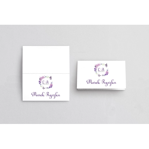 Winietki ślubne składane Rustical Motyw 16