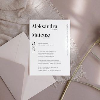 Zaproszenia ślubne Double Heart