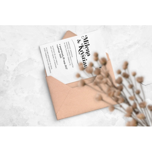 Zaproszenia ślubne Sandy Love