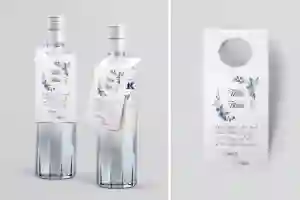 Zawieszka na alkohol oczko Akwarelowe Wianki Motyw 8