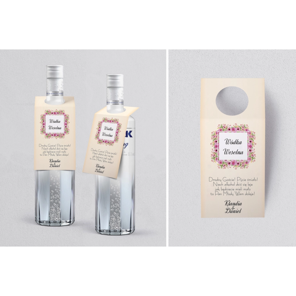 Zawieszka na alkohol oczko Love Motyw 5