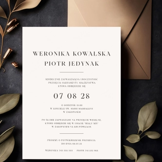 Zaproszenia ślubne Verona - Motyw 2