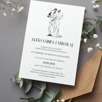 Zaproszenia ślubne Boom - Motyw 1