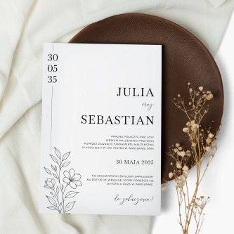 Zaproszenia ślubne Liveno - Motyw 1