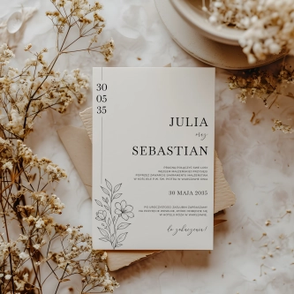 Zaproszenia ślubne Liveno - Motyw 1