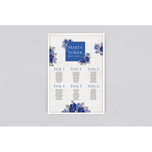 Plan stołów weselnych Biała Stodoła - Motyw 4