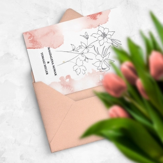 Zaproszenia ślubne Julietta - Składane Motyw 2