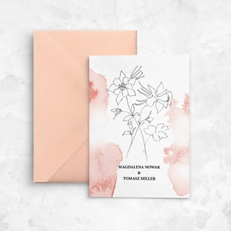 Zaproszenia ślubne Julietta - Składane Motyw 2