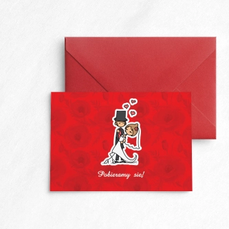 Zaproszenie ślubne Zakochani - Motyw 1