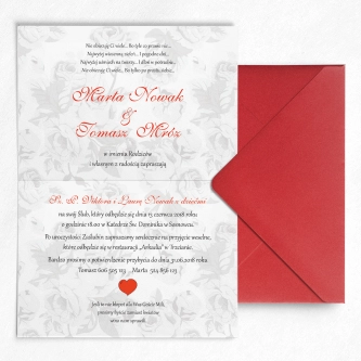 Zaproszenie ślubne Zakochani - Motyw 1