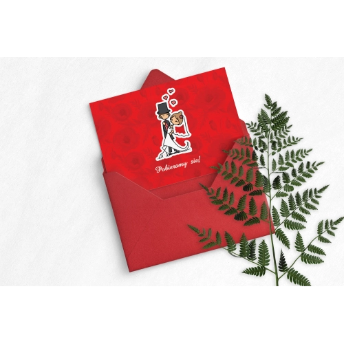 Zaproszenie ślubne Zakochani - Motyw 1