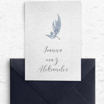 Zaproszenia ślubne Papers - Składane motyw 3