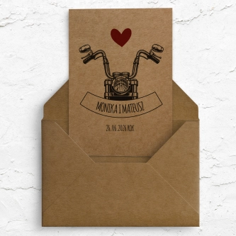 Zaproszenia ślubne Trip - Składane motyw 1