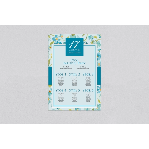 Plan stołów weselnych Nasz Dzień Motyw 6