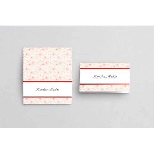 Winietki ślubne składane Ornaments - Motyw 9