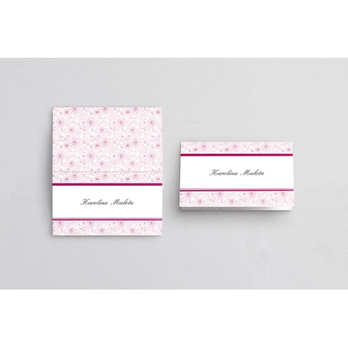 Winietki ślubne składane Ornaments - Motyw 10