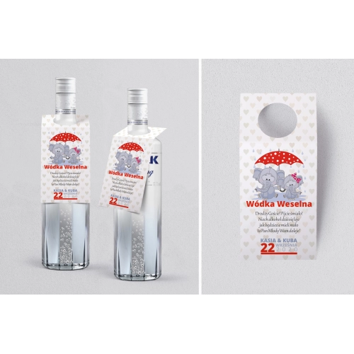 Zawieszka na alkohol oczko Uroczy Deszcz Motyw 9