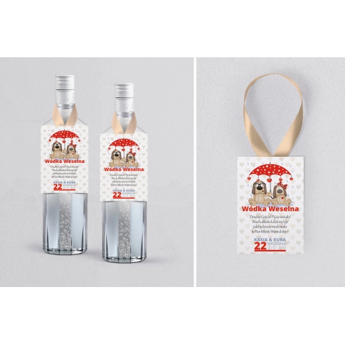 Zawieszka na alkohol Uroczy Deszcz Motyw 1