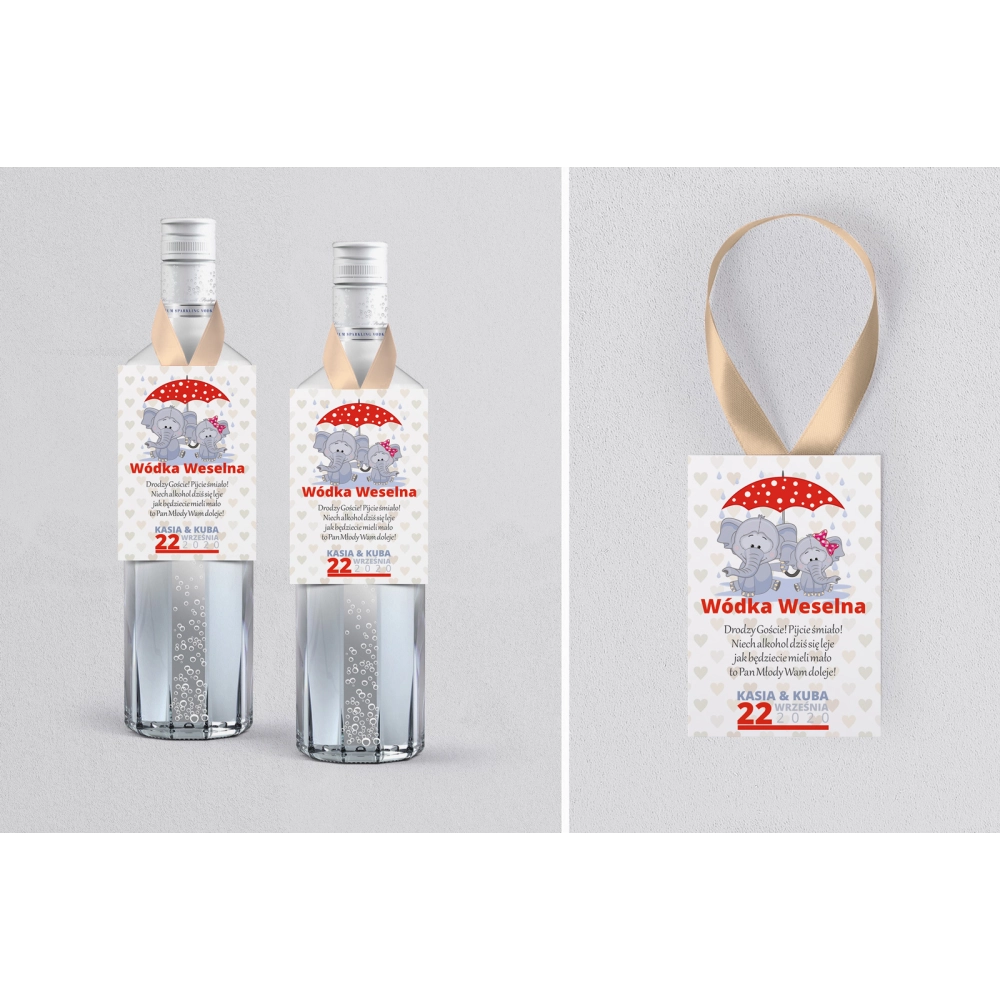 Zawieszka na alkohol Uroczy Deszcz Motyw 9