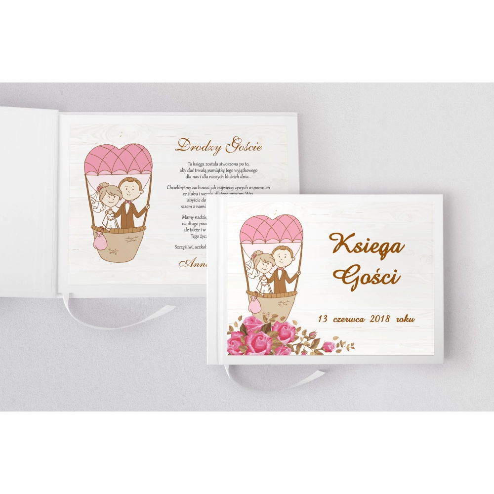 Księga Gości Weselnych Naturalna Miłość Motyw 4