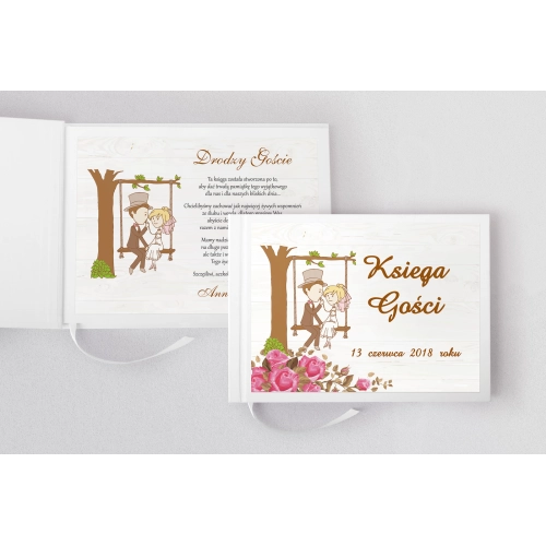 Księga Gości Weselnych Naturalna Miłość Motyw 7