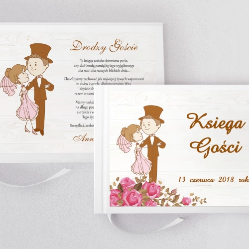 Księga Gości Weselnych Naturalna Miłość Motyw 13