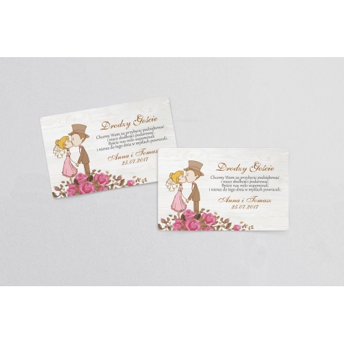 Naklejki na ciasto weselne Naturalna Miłość Motyw 1