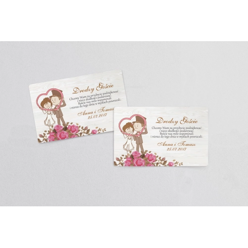 Naklejki na ciasto weselne Naturalna Miłość Motyw 9