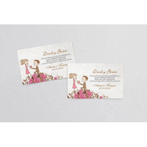 Naklejki na ciasto weselne Naturalna Miłość Motyw 15