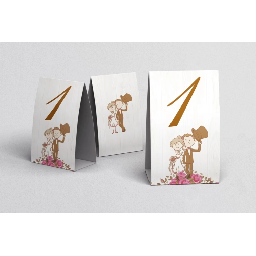 Numerki na stół Naturalna Miłość Motyw 2