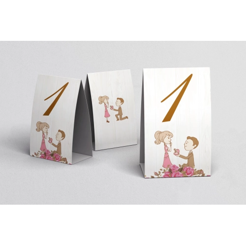 Numerki na stół Naturalna Miłość Motyw 15