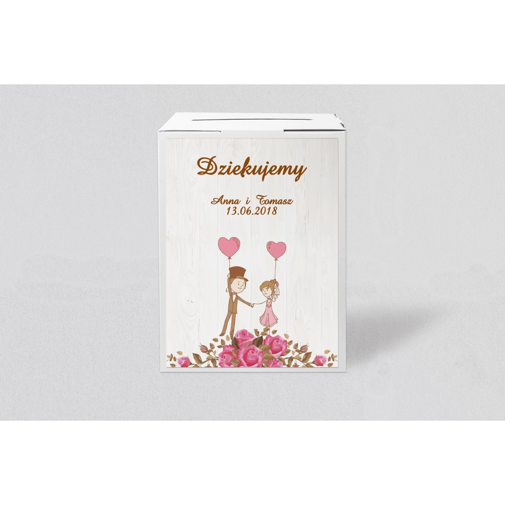 Pudełko na koperty i&nbsp;pieniądze Naturalna Miłość Motyw 3