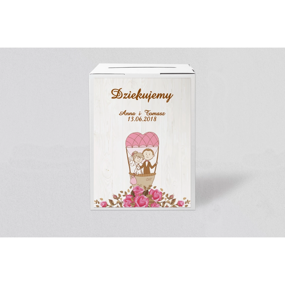 Pudełko na koperty i&nbsp;pieniądze Naturalna Miłość Motyw 4