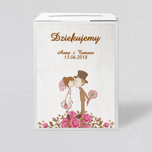 Pudełko na koperty i pieniądze Naturalna Miłość Motyw 12