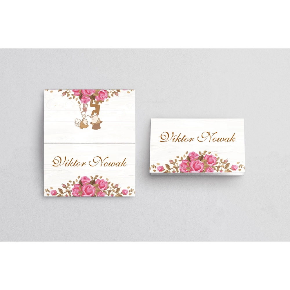 Winietki ślubne składane Naturalna Miłość Motyw 5