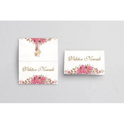 Winietki ślubne składane Naturalna Miłość Motyw 6