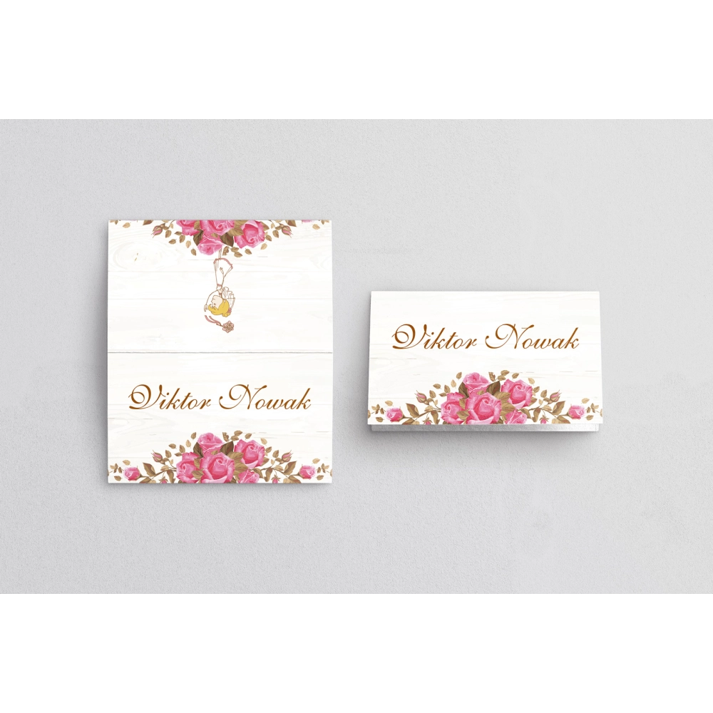 Winietki ślubne składane Naturalna Miłość Motyw 14