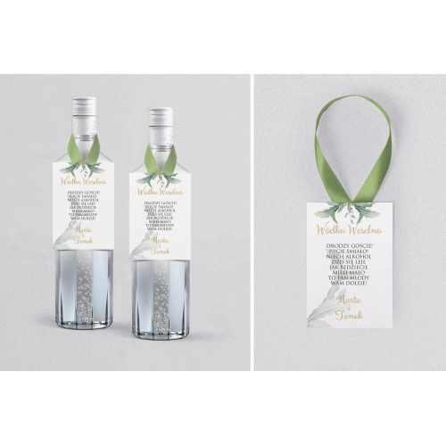 Zawieszka na alkohol Liście - Motyw 1