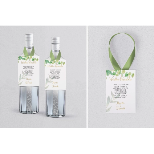 Zawieszka na alkohol Liście - Motyw 4