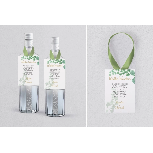 Zawieszka na alkohol Liście - Motyw 6