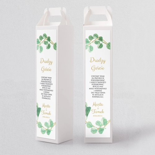 Pudełko na alkohol Liście Motyw 5