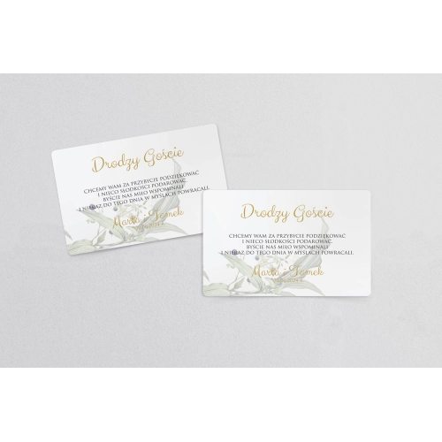 Naklejki na ciasto weselne Liście Motyw 2