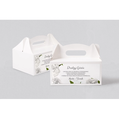 Pudełko na ciasto weselne Soft - Motyw 3