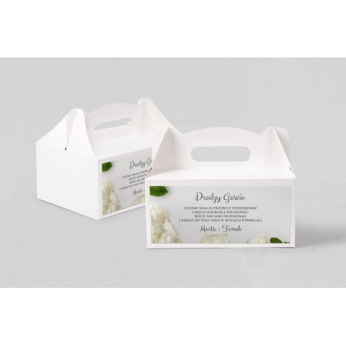 Pudełko na ciasto weselne Soft - Motyw 4