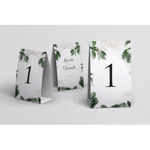 Numerki na stół Soft Motyw 1