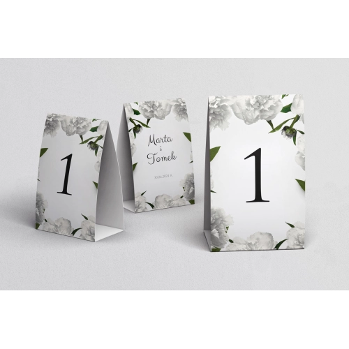 Numerki na stół Soft Motyw 3