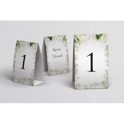 Numerki na stół Soft Motyw 7