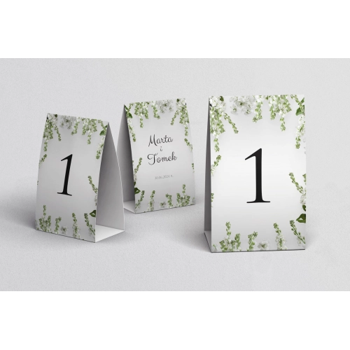 Numerki na stół Soft Motyw 8