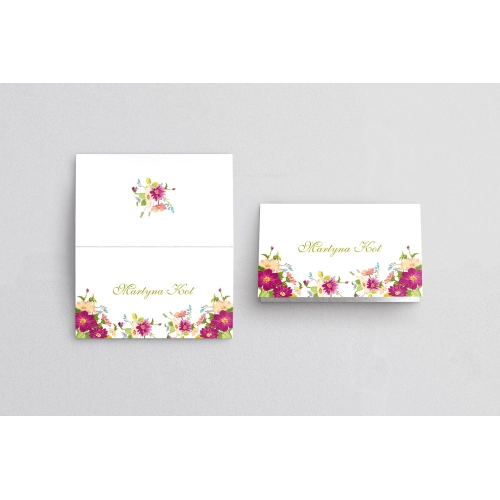 Winietki ślubne składane Radosny Dzień - Motyw 5